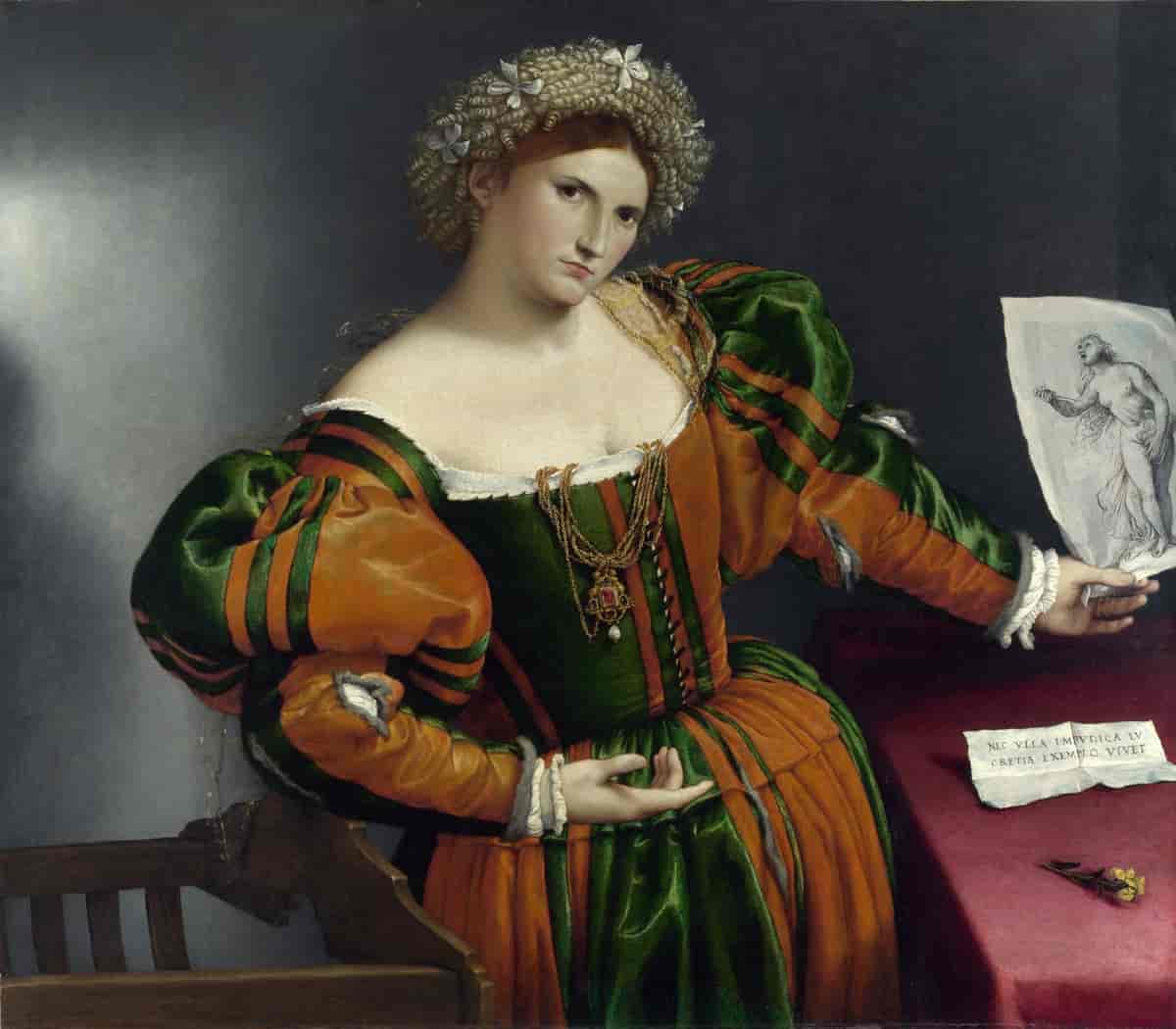 Portrett av kvinne som Lucretia, 1528–30