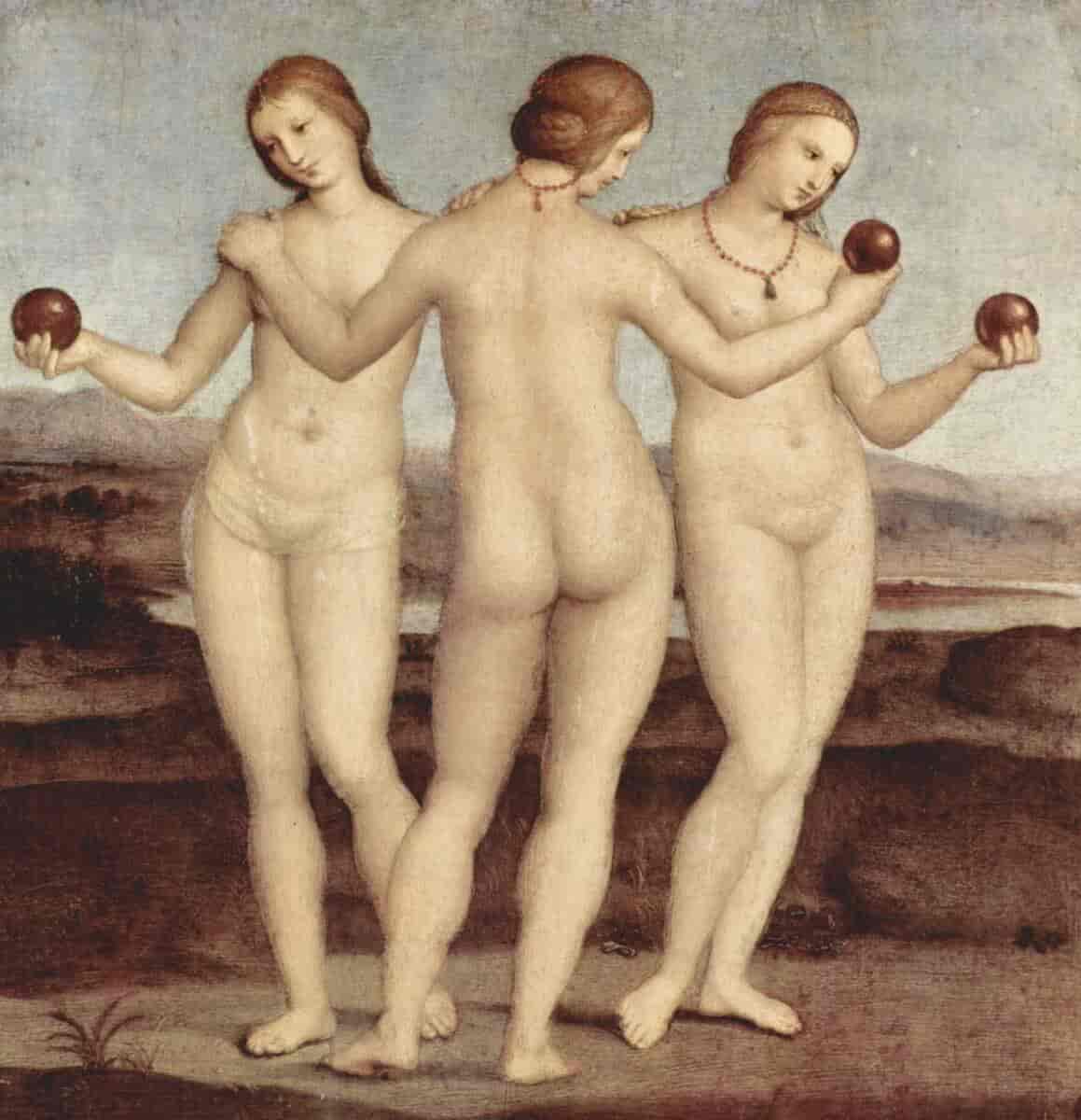 De tre gratier, 1504–1505