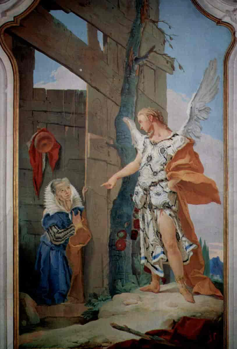 Engelen viser seg for Sara, 1726–1728