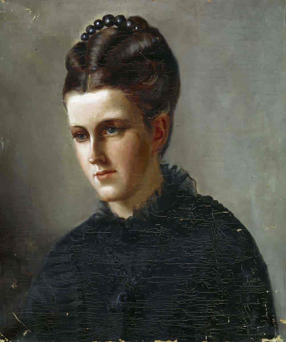 Portrett av Nathalie Diriks fra 1874