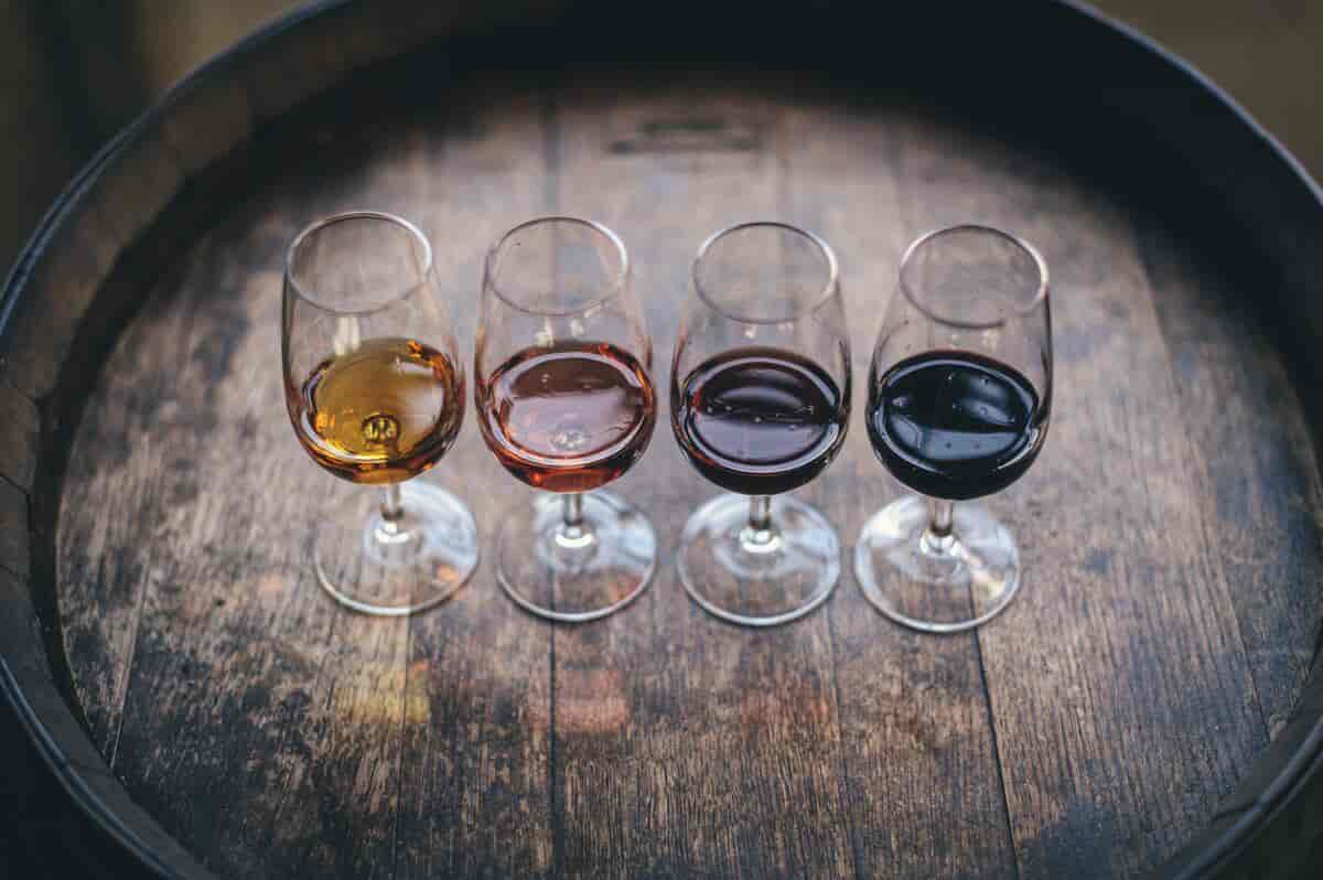 Fire glass med vin