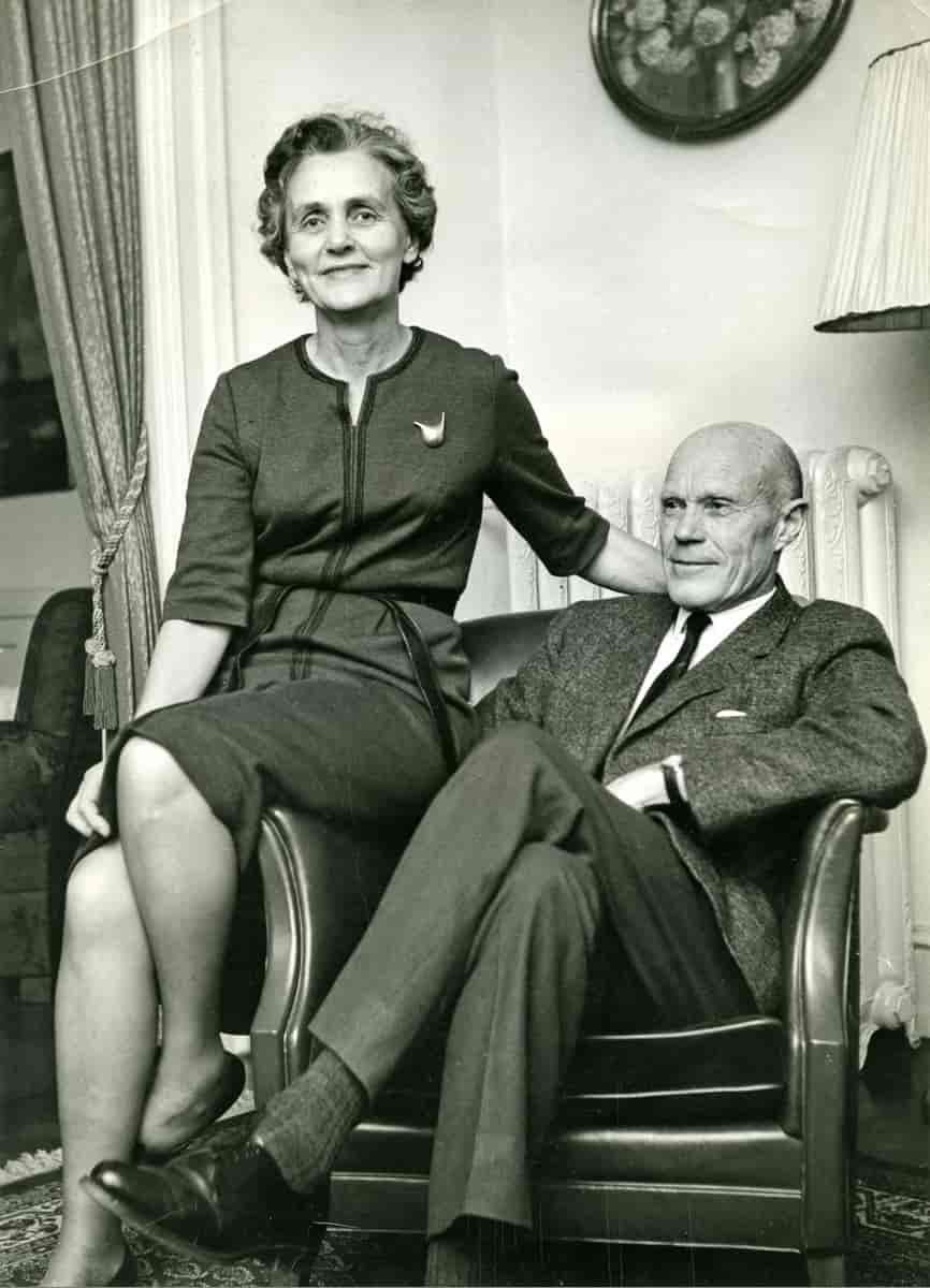 Halldis Moren og Tarjei Vesaas (1963)
