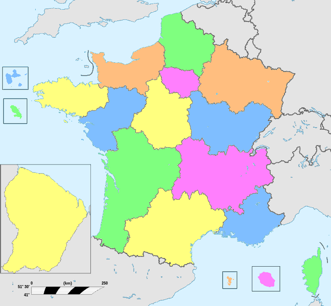 Regioner og departementer i Frankrike