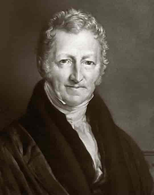 Portrett av Thomas Malthus fra 1833