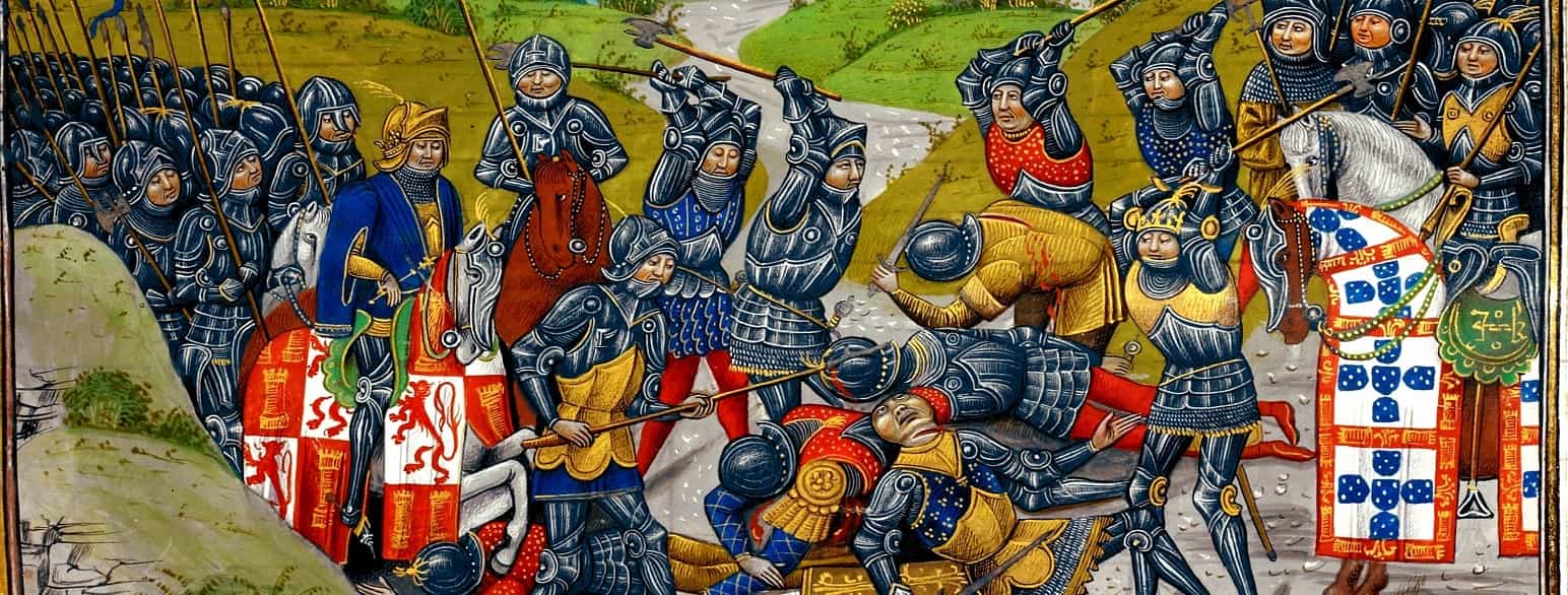 Ved krig var vasallene forventet å støtte sin monark. Slaget ved Aljubarrota (1385)
