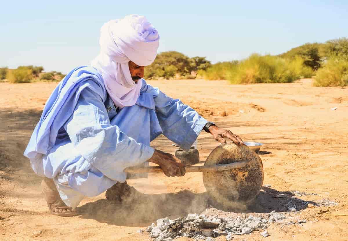 Algerisk tuareg i Ahaggar