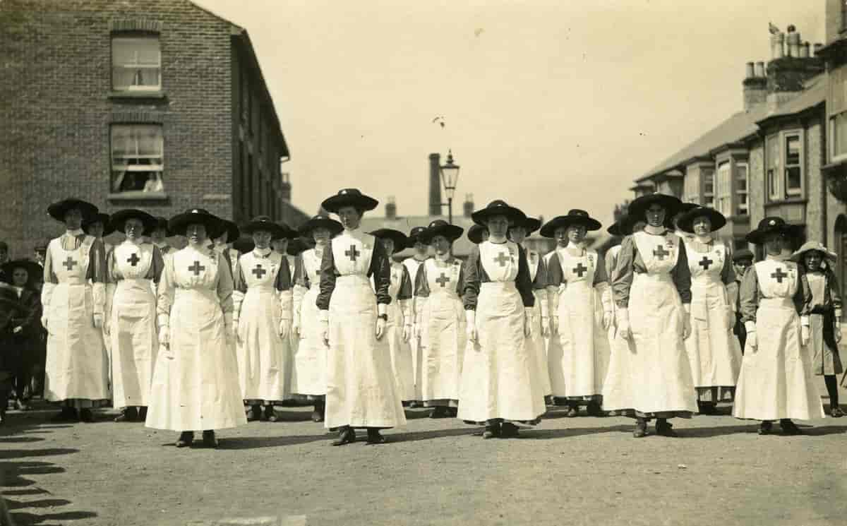 Sykepleiere fra Røde Kors i 1913