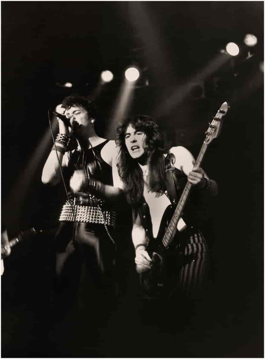 Paul Di'Anno og Steve Harris, 1980.