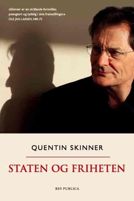 Forsiden til Quentin Skinners bok Staten og Friheten, gitt ut på Res Publica forlag.