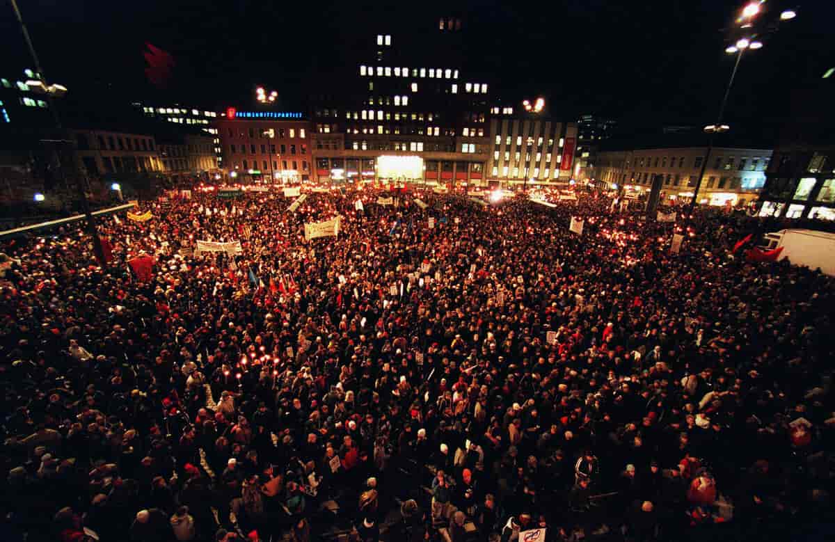 Fakkeltog i Oslo