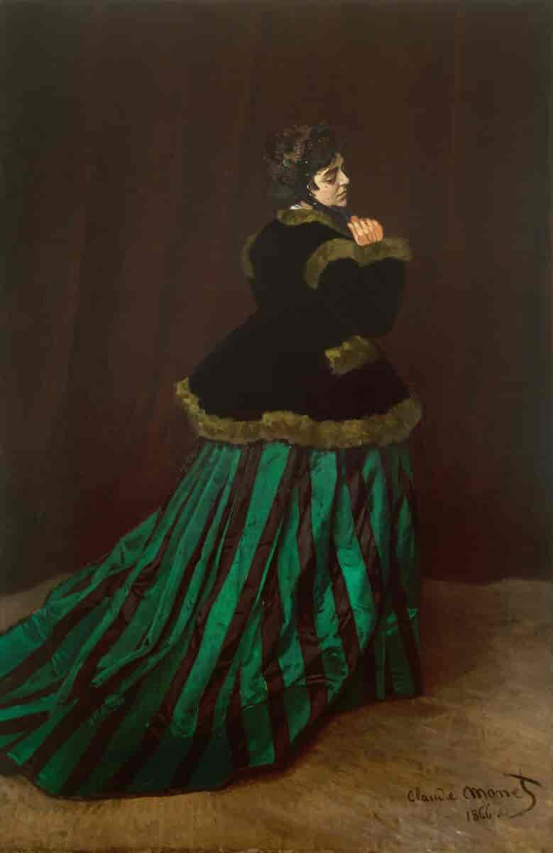 Camille eller kvinnen i grønn kjole, 1866