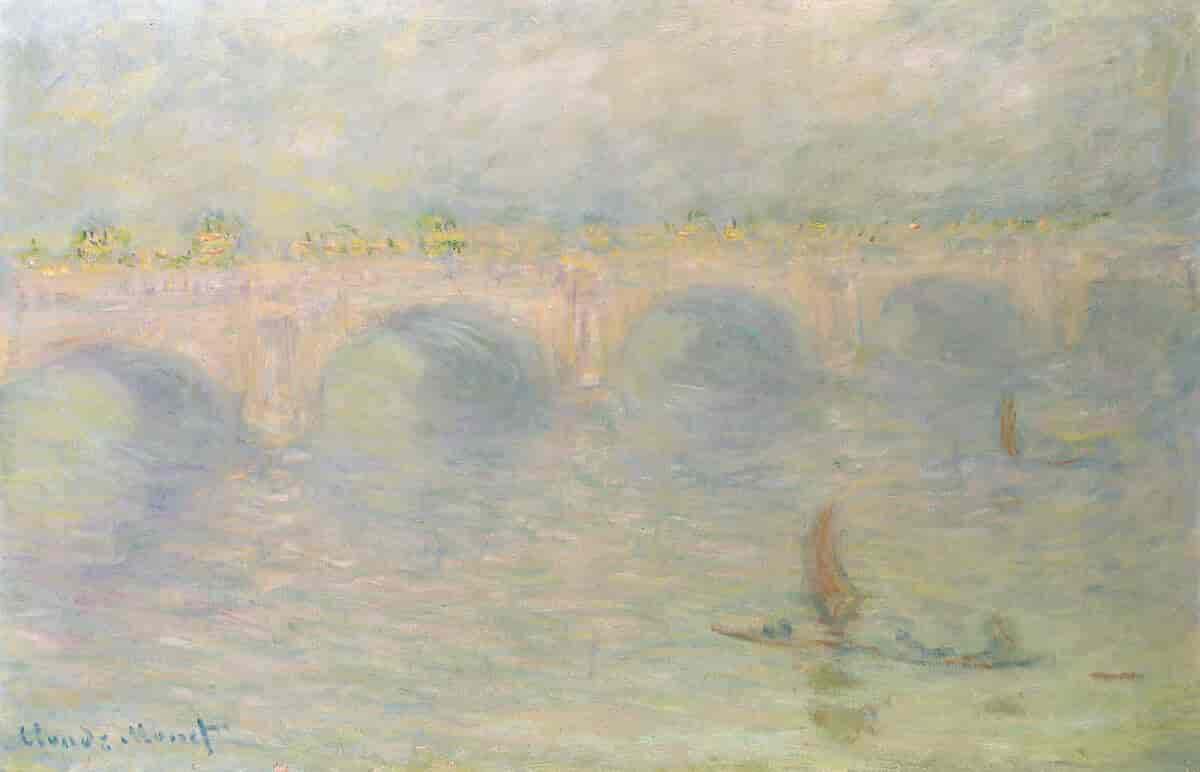 Waterloo Bridge, soleffekt, 1899–1901