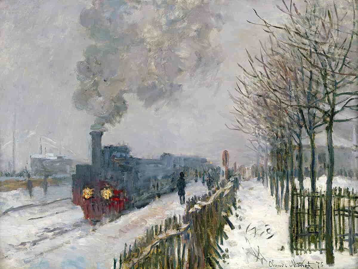 Toget i snøen ved Argenteuil, 1875