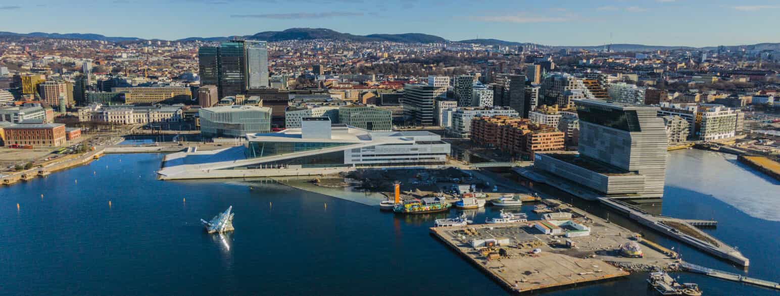 Munchmuseet ligger i Bjørvika i Oslo ved siden av Operaen