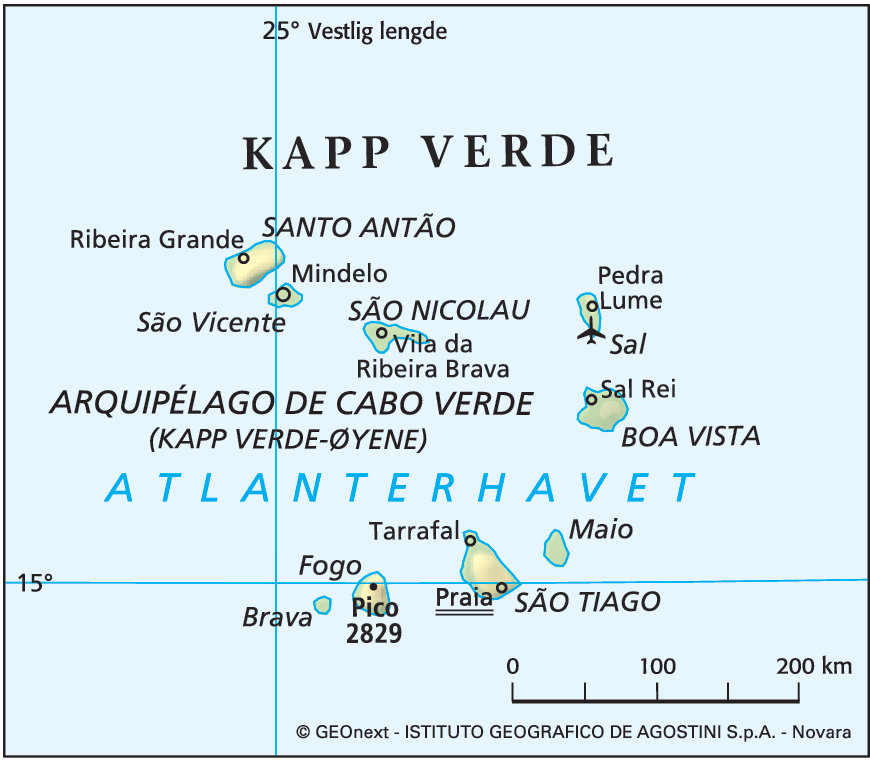 Kapp Verde (hovedkart)