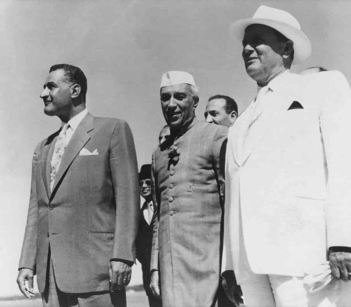 Nasser, Nehru og Tito