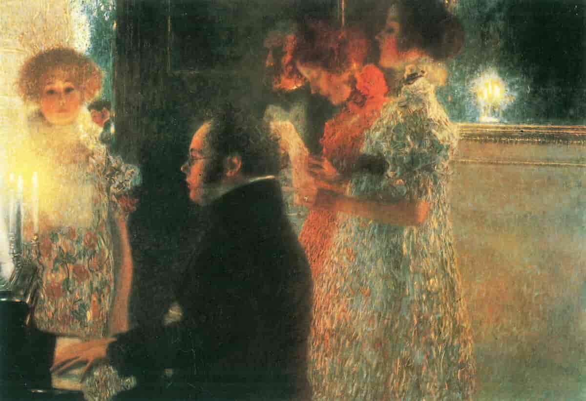 Franz Schubert ved pianoet