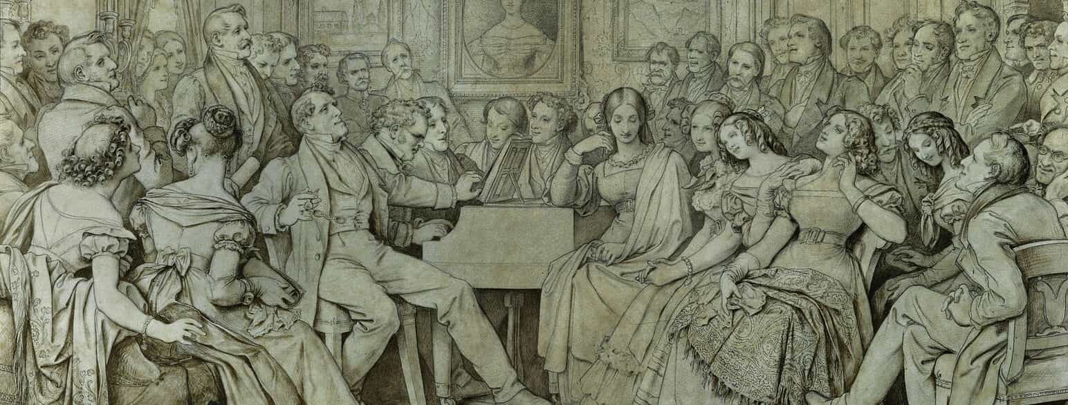 Schubertiade (tegning fra 1868)
