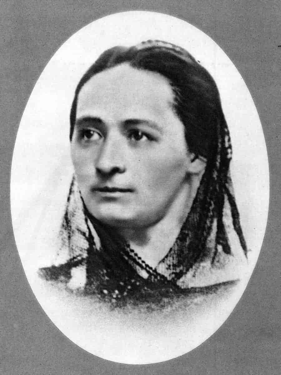 Božena Němcová omkring 1850. Daguerreotypi.