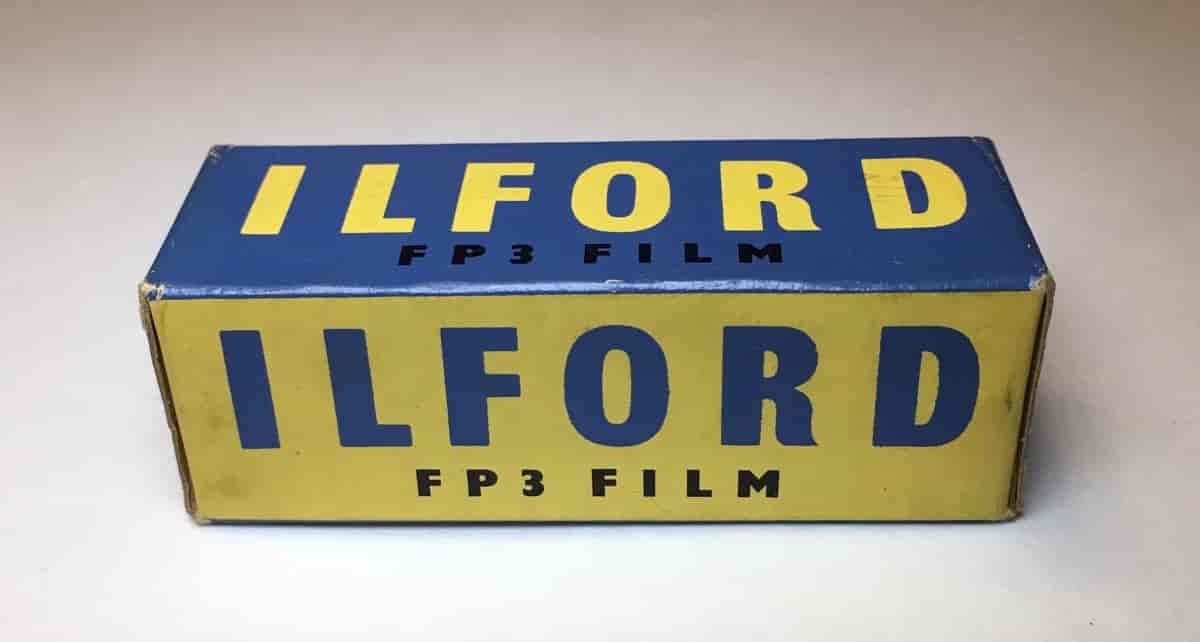 Ilford FP3 rullefilm i 120-format.