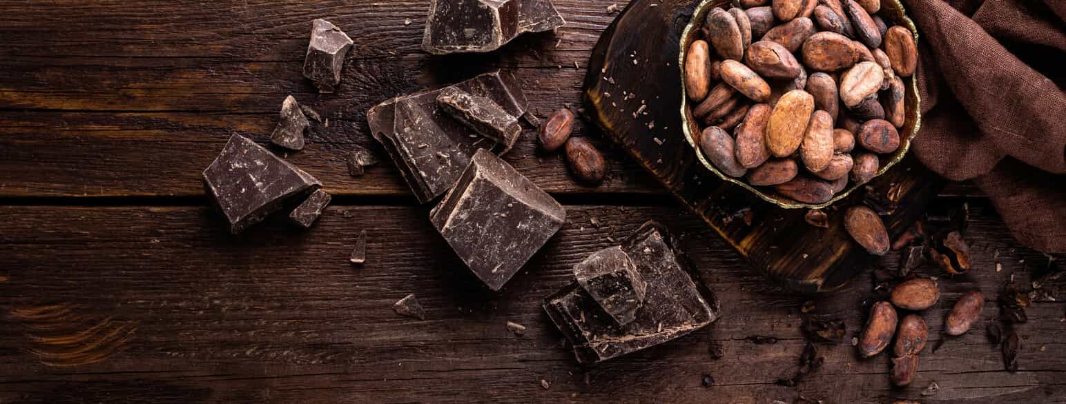 Kakaobønner og sjokolade