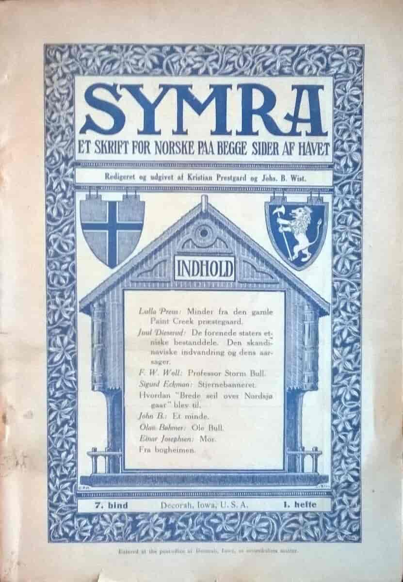 Symra; Decorah, Iowa, USA, 1911, 7. bind 1. hefte