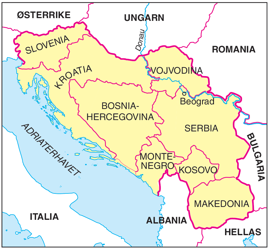 Jugoslavia (tidligere delstater)