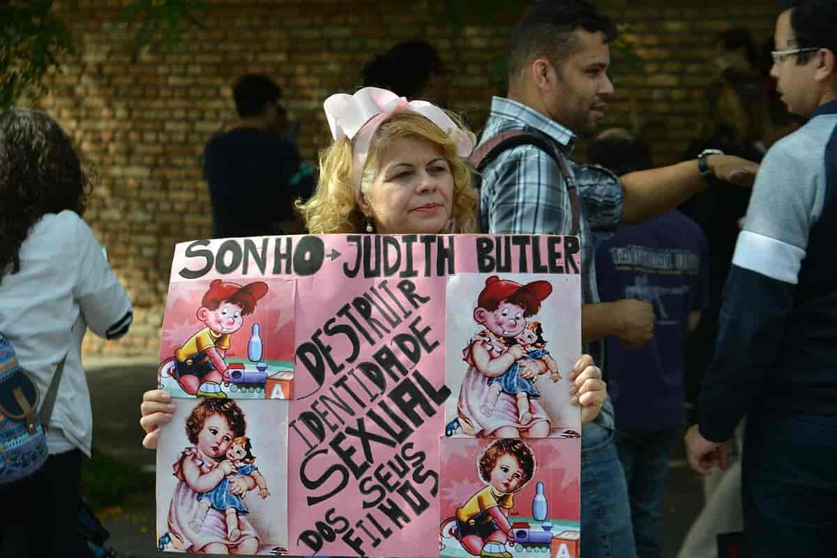 Protest mot Butler I Brasil, 2017