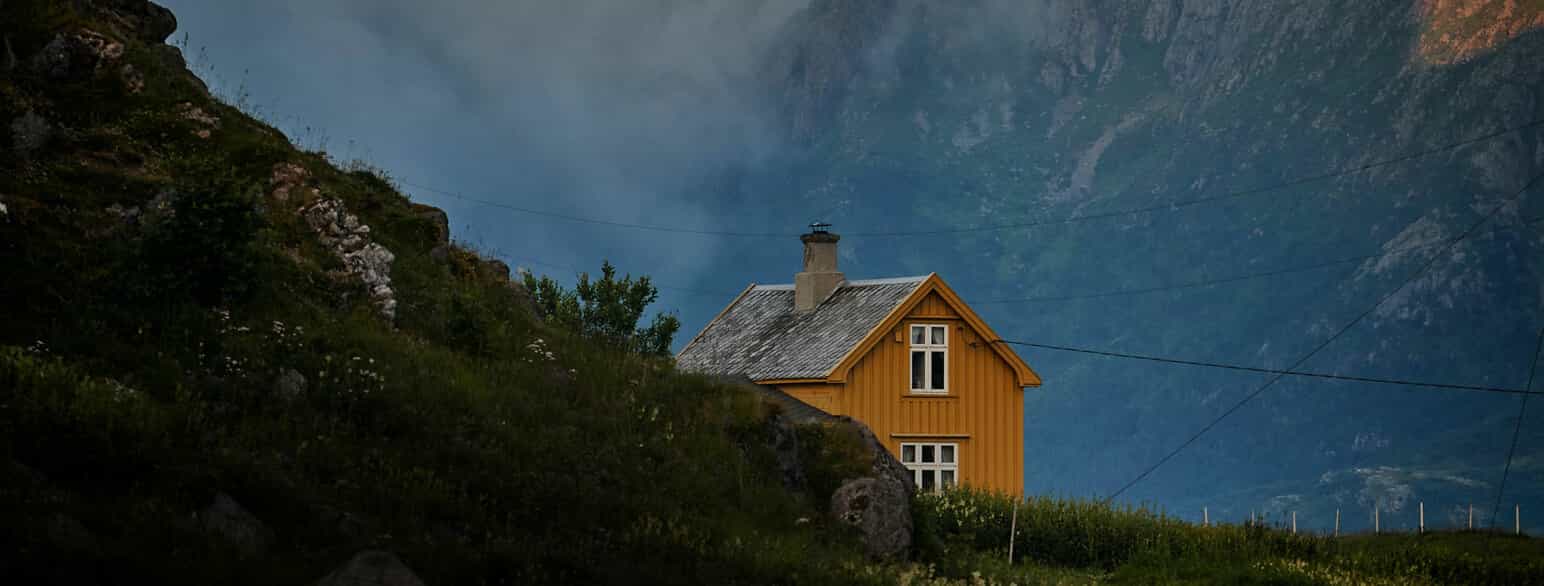 Det er 1,3 millioner eneboliger i Norge, her et hus på Hovden