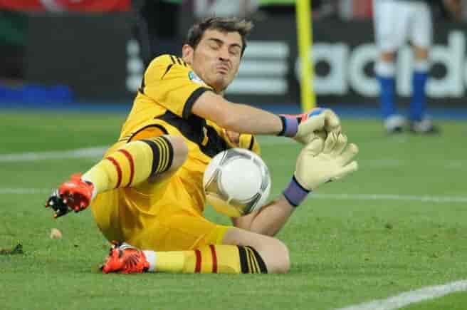 Iker Casillas i EM-finalen 2012 mot Italia