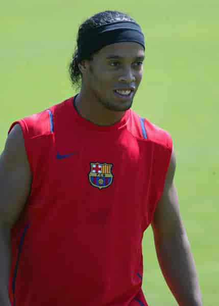 Ronaldinho mens han var i Barcelona (august 2006).