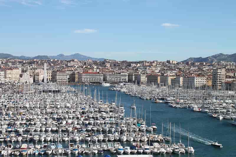 Marseille, la ville, le vieux port.