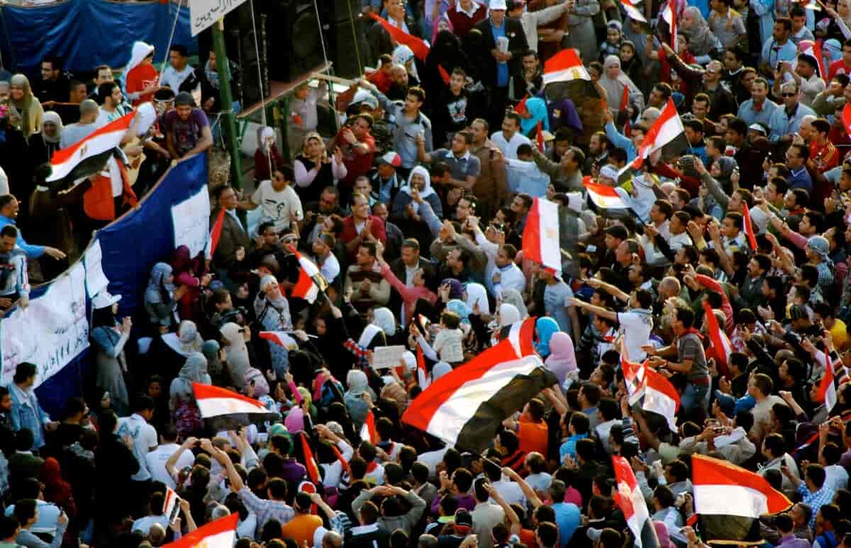 Ramy Essam på Tahrir-plassen