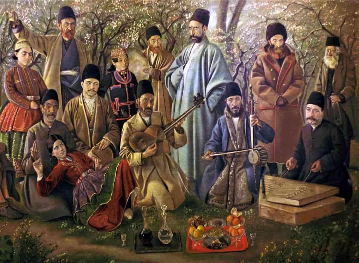 Iranske musikere, 1886