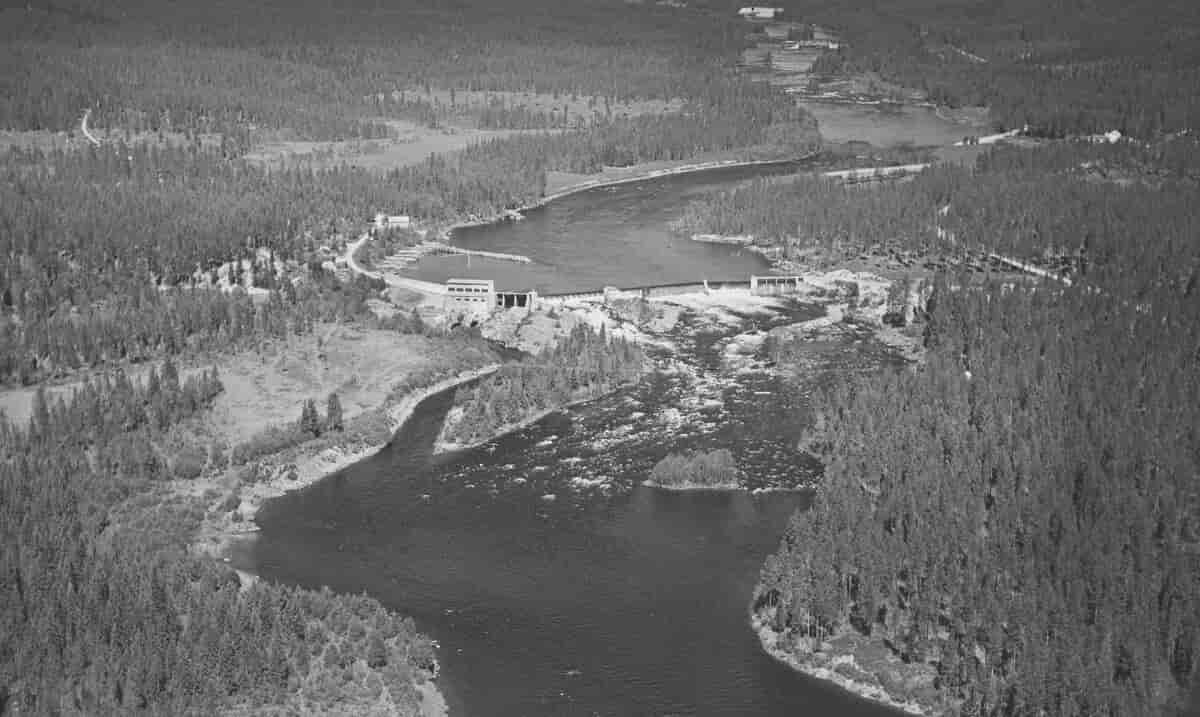 Sagnfossen kraftverk, 1955
