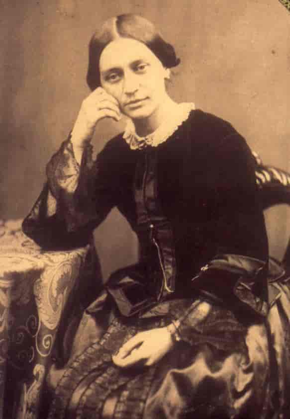 Fotografi av Clara Schumann fra omkring 1853.