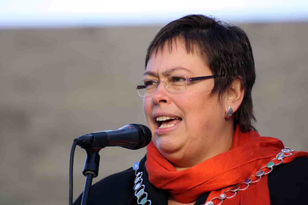 Rita Ottervik på åpningen av Sjøgangen i 2012