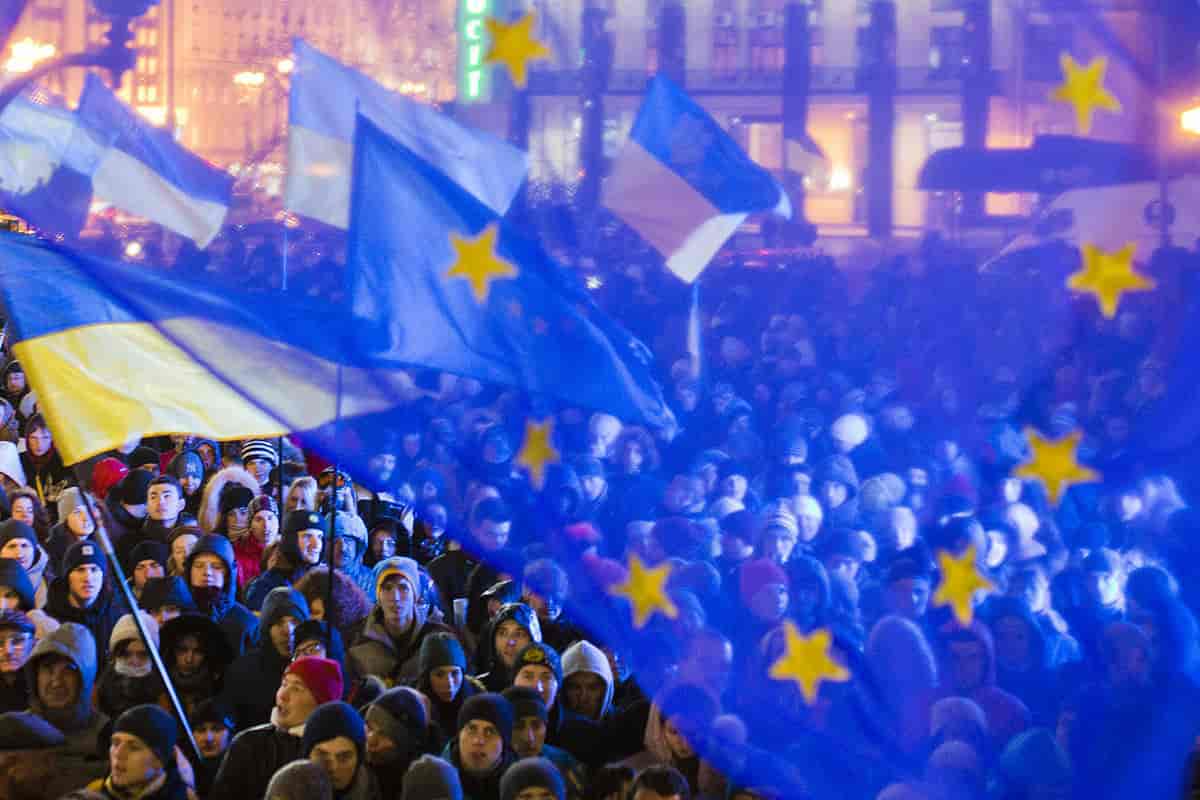 Pro EU-demonstrasjoner i Kiev