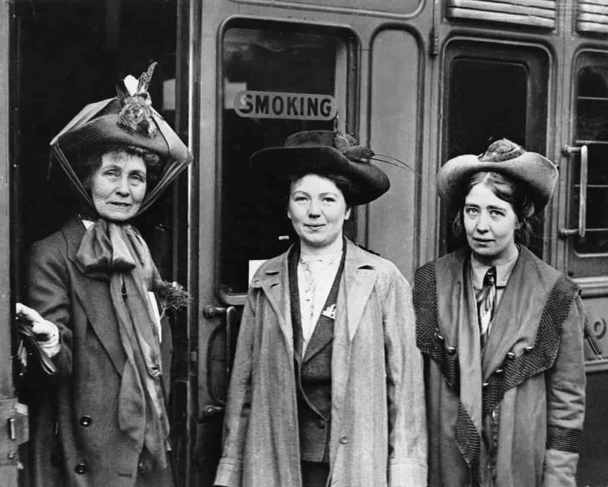 Emmeline, Christabel og Sylvia Pankhurst