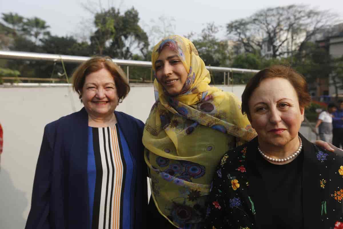 Mairead Maguire, Tawakkol Karman og Shirin Ebadi