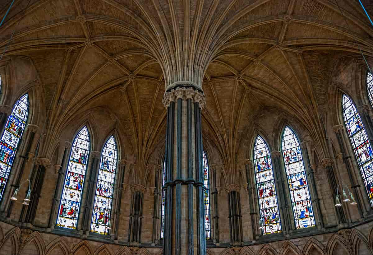 Glassmalerier i Lincoln Cathedral
