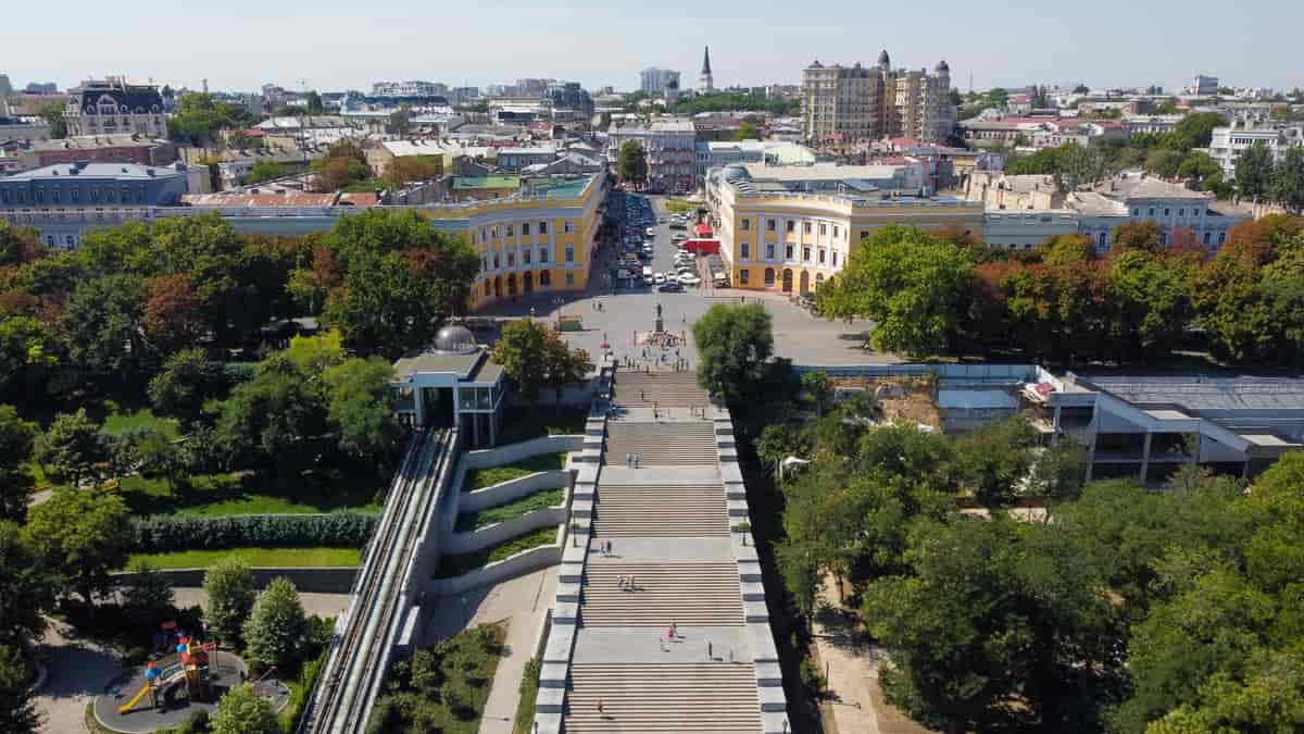 Odesa med Potemkin-trappen