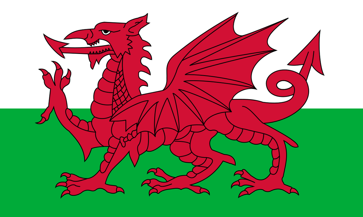 Wales flagg