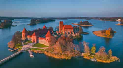trakai slott i Litauen