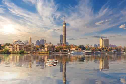tårn ved Nilen, Egypt.