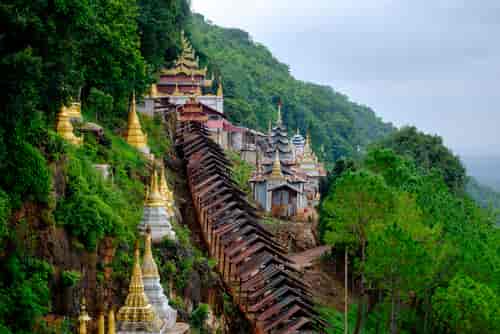 Buddhistisk tempel i myanmar
