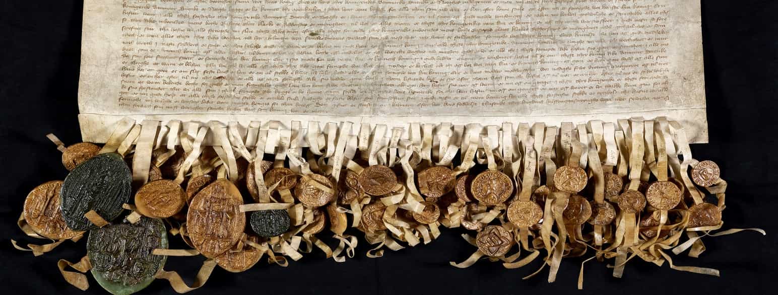 Eriks kroningsbrev ved inngåelsen av Kalmarunionen 1397