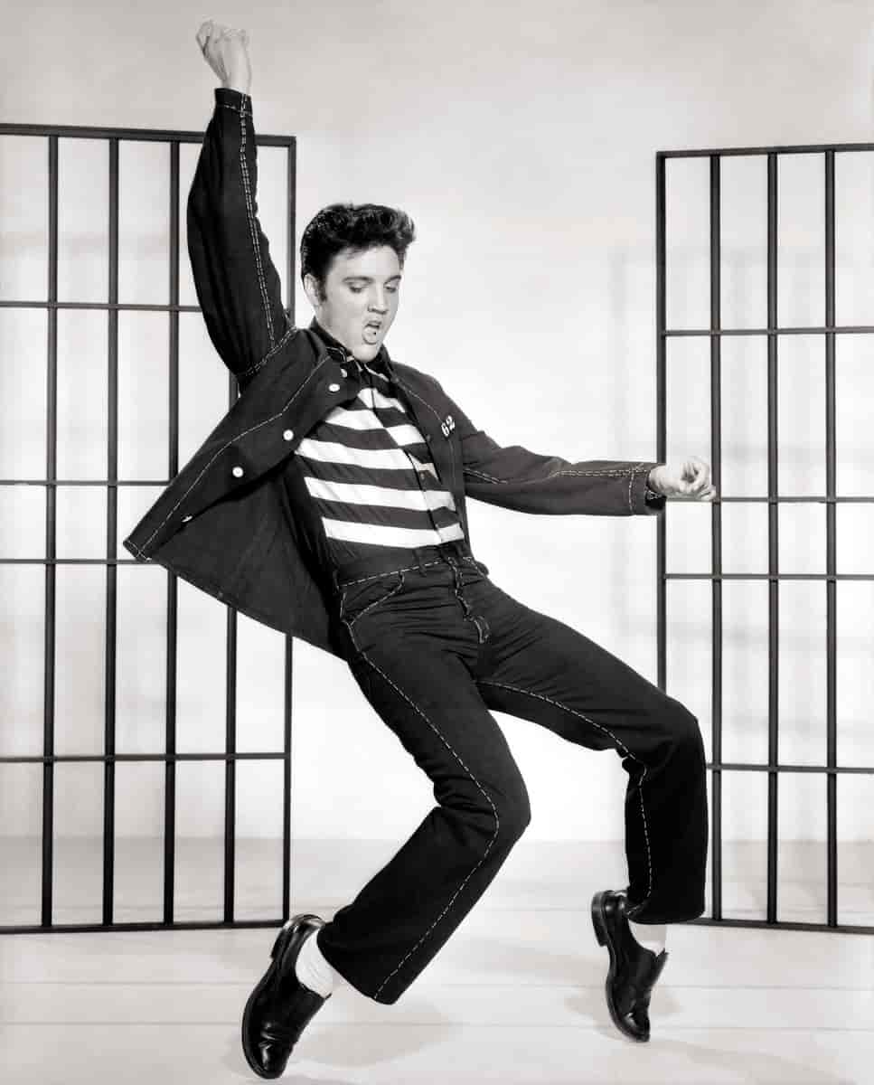 Elvis Presley, pressebilde fra Jailhouse Rock (1957)