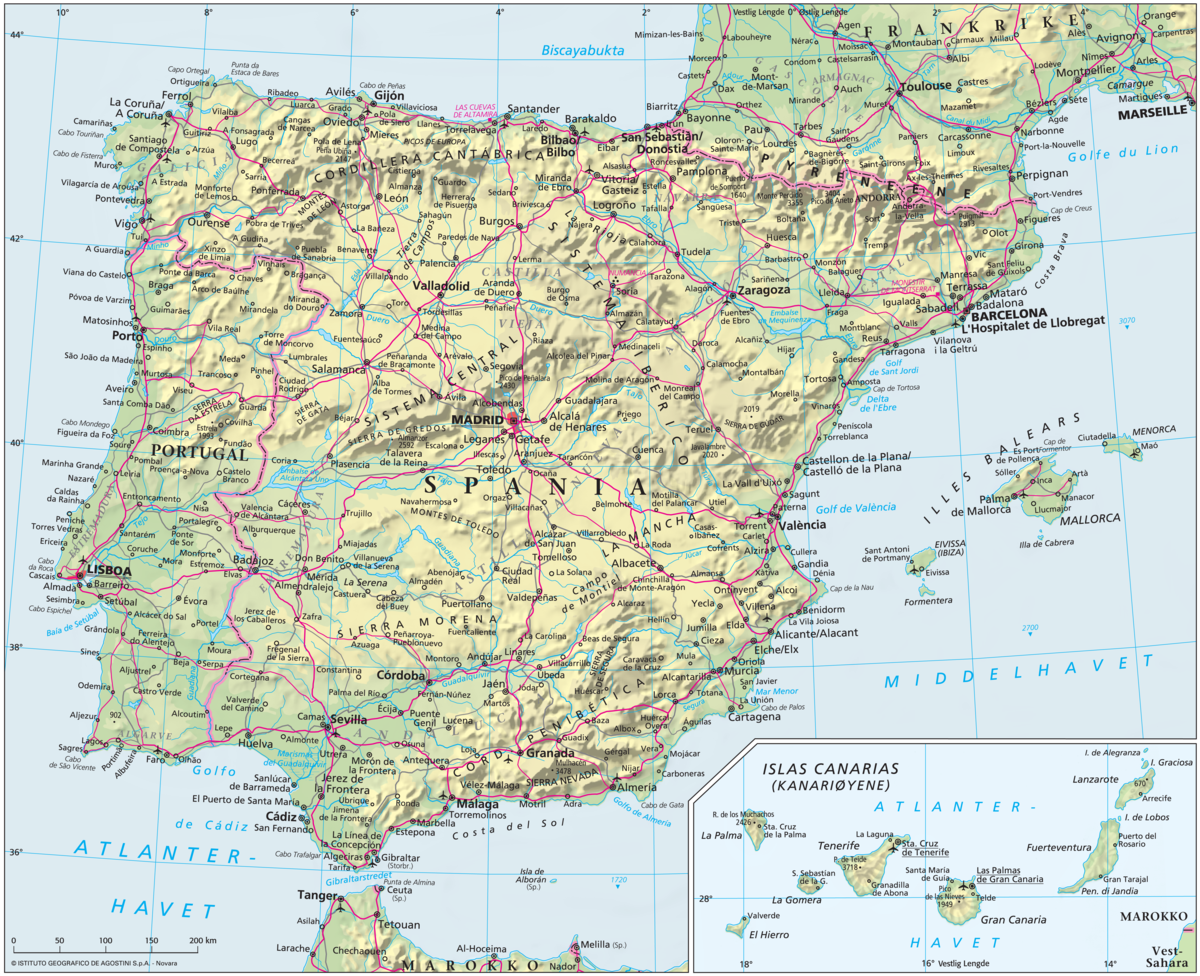 Spania (Hovedkart)