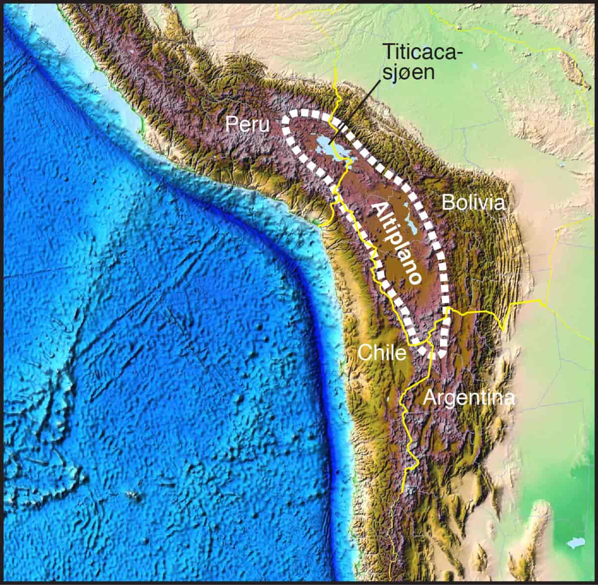 Altiplano i Andesfjellkjeden